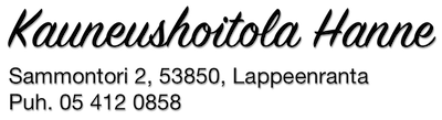 Kauneushoitola Hanne Logo